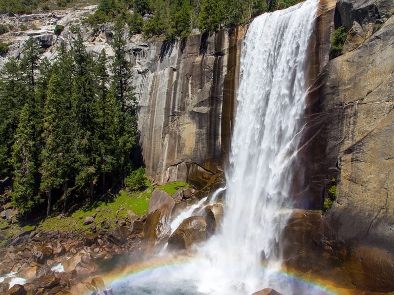 Herb's photo of Vernal Falls on the hike down from the Diving Board
