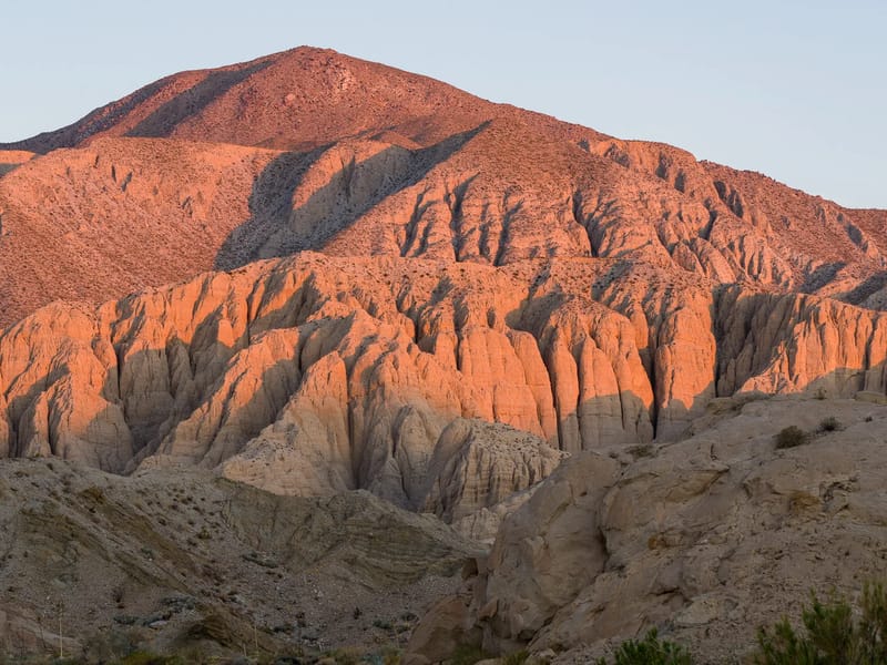 Morning light on the Mud Palisades