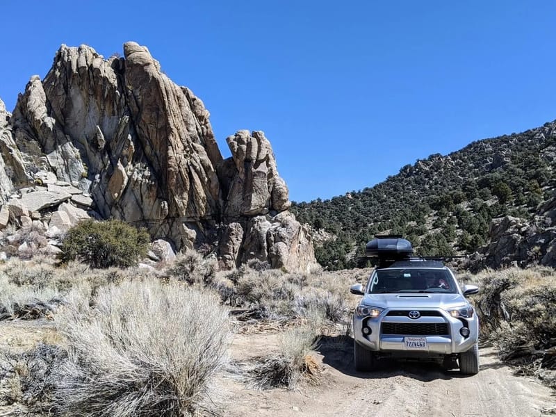 Along the 4WD Papoose Flat Road