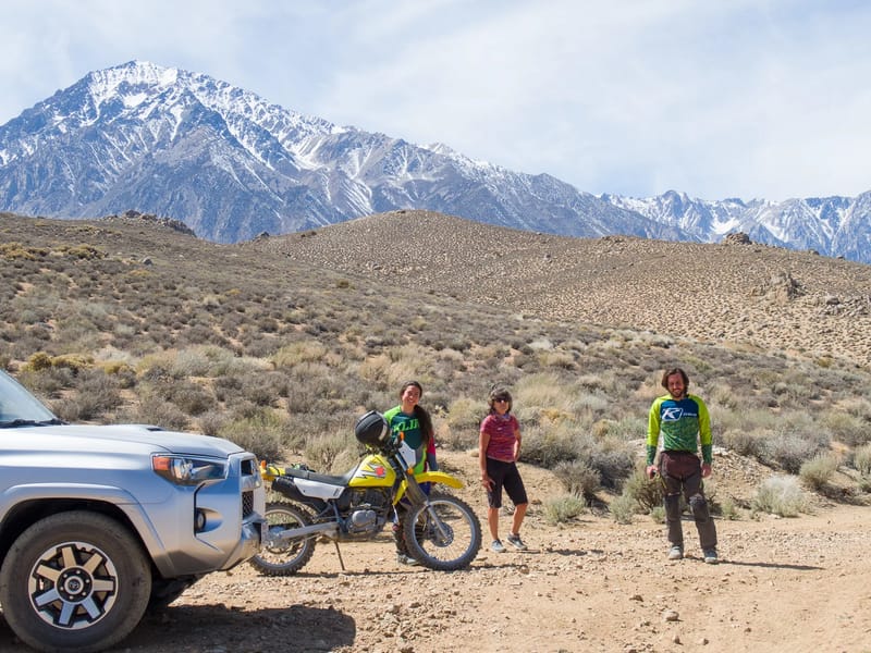 Off-roading on the Bishop trails