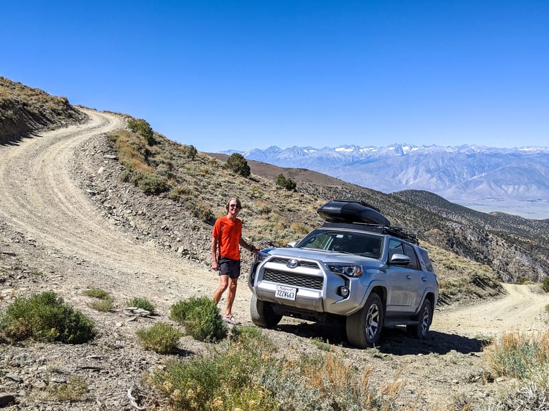 During the drive up Silver Canyon