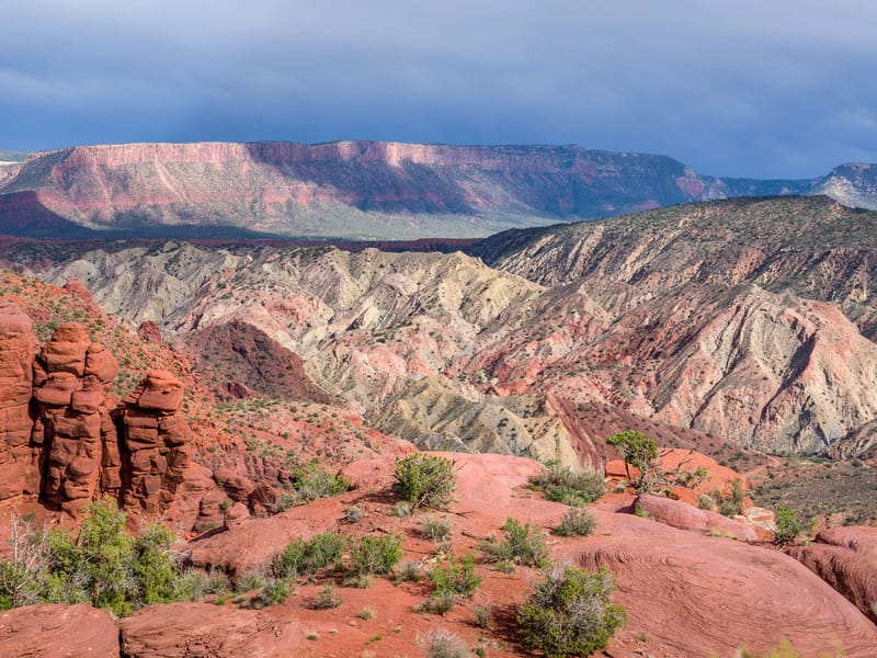 Onion Creek Canyon and the La Sal Mountains