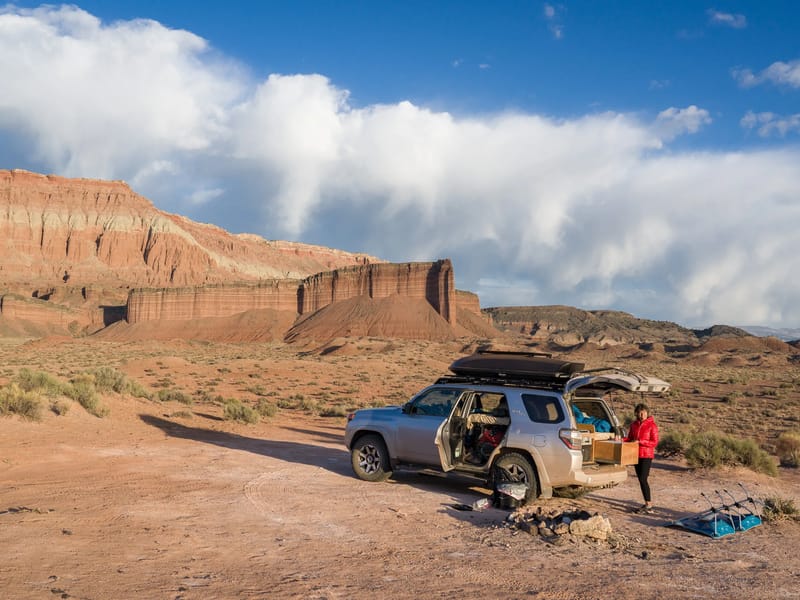 Our BLM campsite just outside the Park