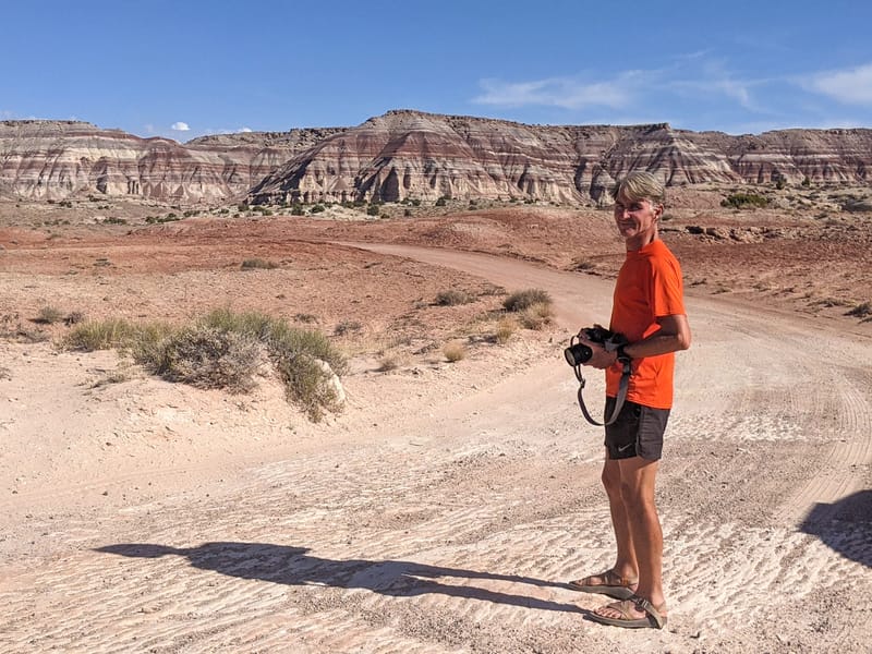 Near the end of the Cathedral Valley Loop