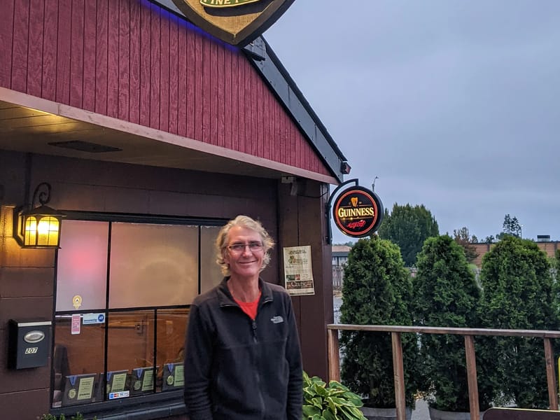 Herb hitting the town in Aberdeen