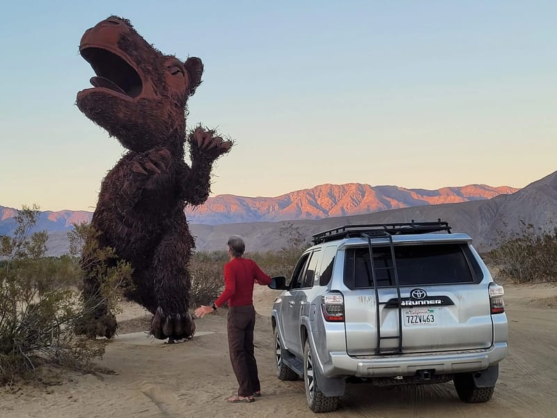 Herb showing this old dinosaur who's boss