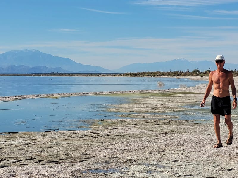 Strolling along the Salton Sea