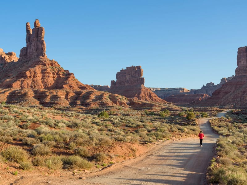 Evening stroll in Valley of the Gods