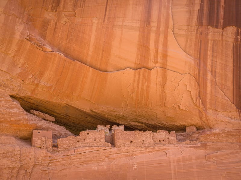 Closeup of White House Ruins