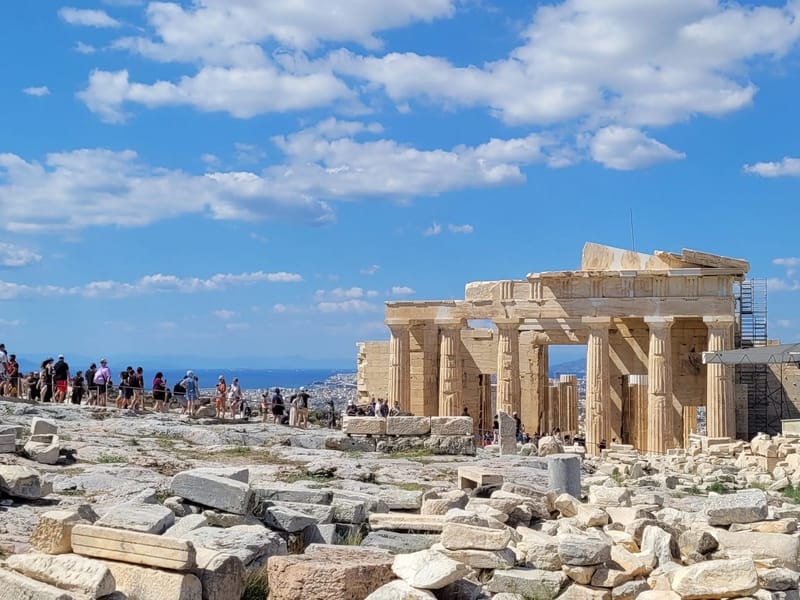 The Propylaea (entrance gate to the Acropolis)