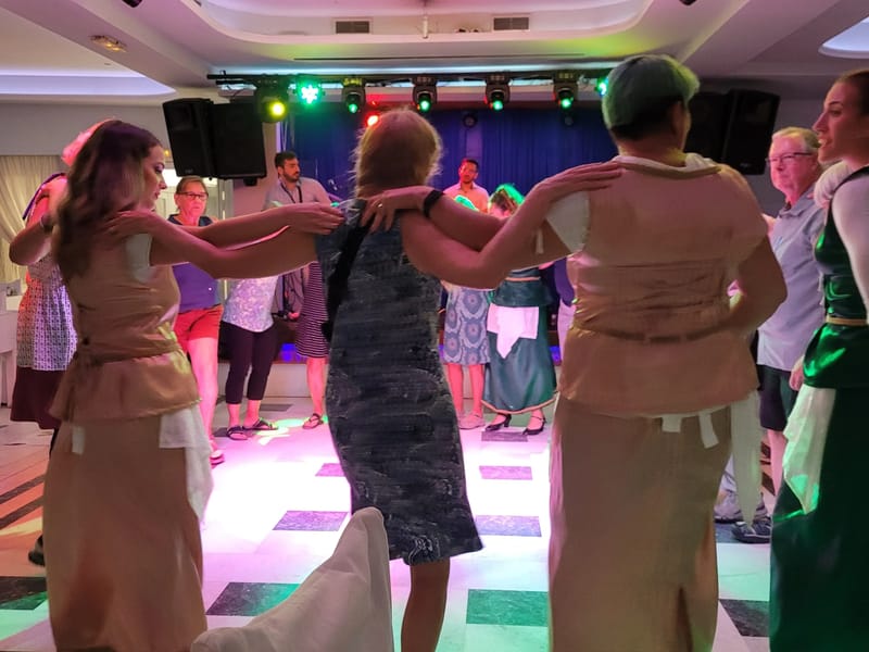 More Greek dancing