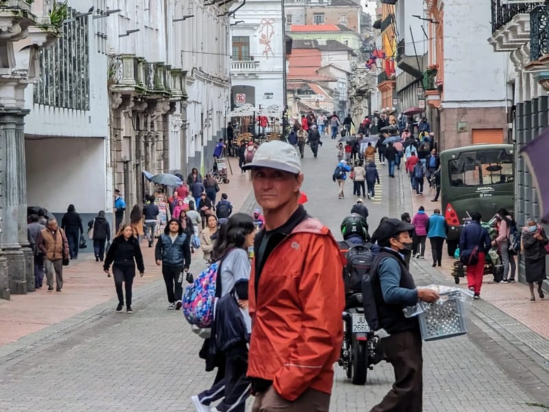 Herb on the streets of the Old Town