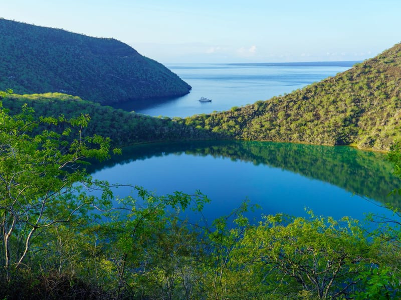 Darwin Lake and Tagus Cove