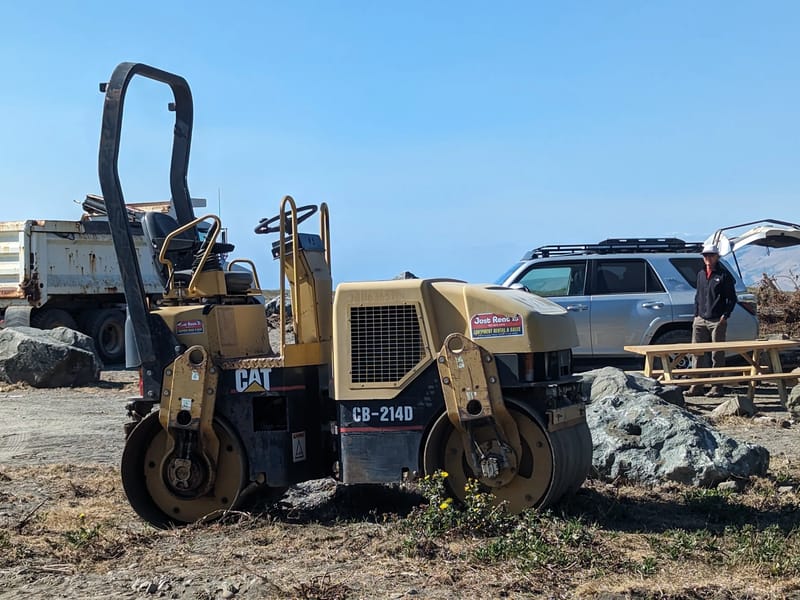 Mattole Campground under construction