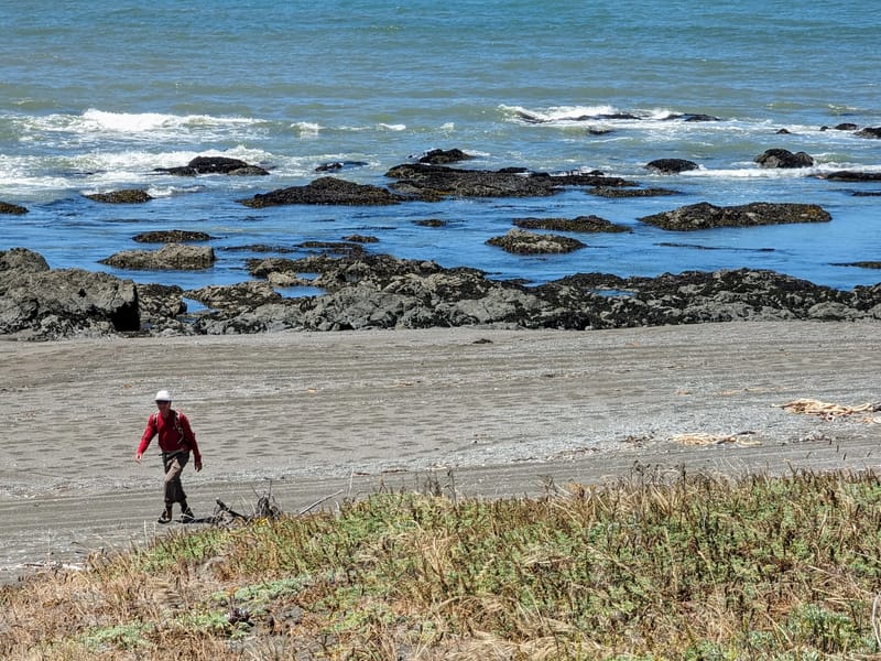 Heading off along the Lost Coast